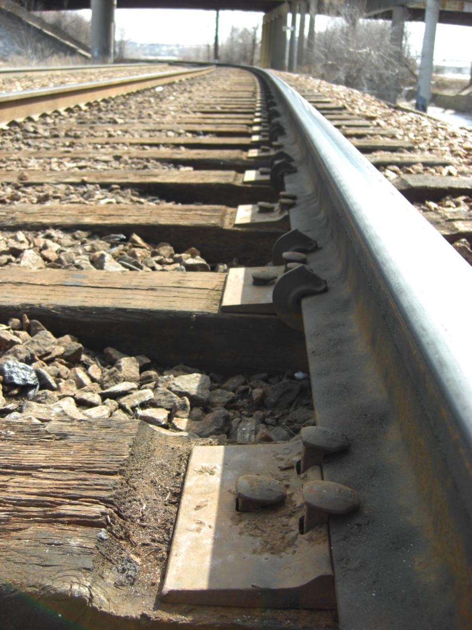 Free Image of Railroad Track Perspective 