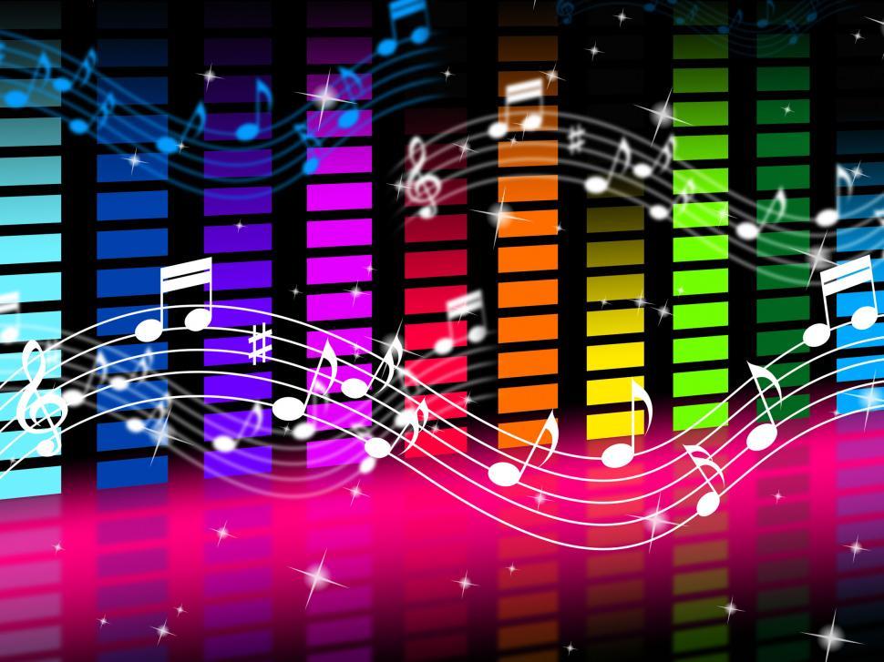 Free Image of Music Background Means Rock Pop Or Classical Sounds  