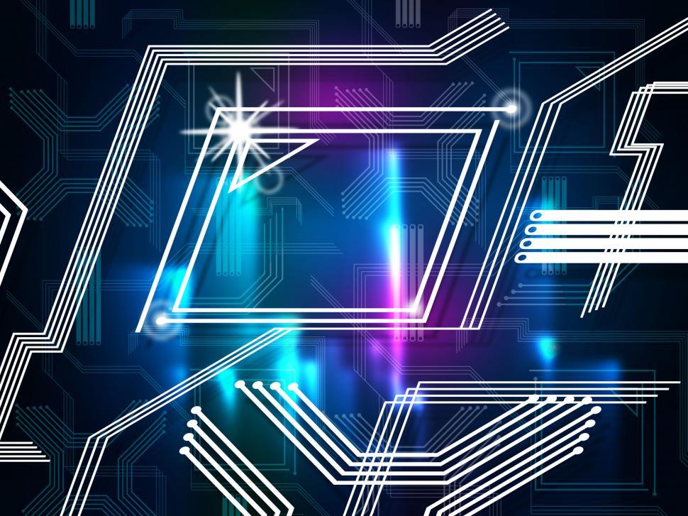 Free Image of Blue Lines Background Means Information Routes And Computers  