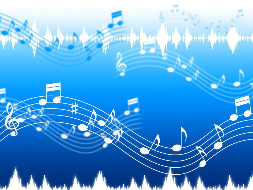 Free Image of Blue Music Background Means Soul Jazz Or Blues  