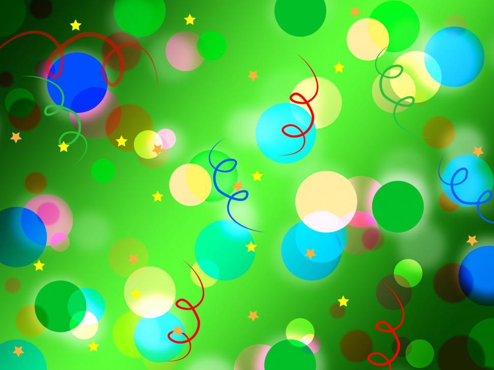 Free Image of Green Spots Background Means Light Circles And Curls  