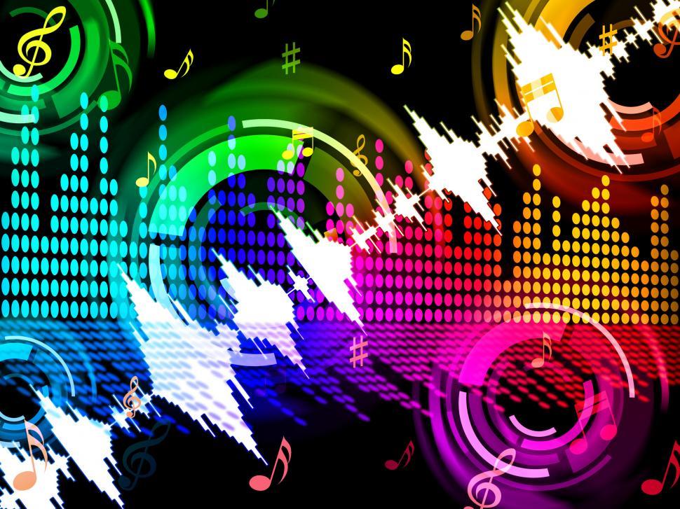 Free Image of Sound Wave Background Shows Beats Spectrum Technology  