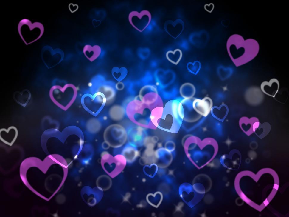 Free Image of Hearts Background Means Love For Mother Father And Family   