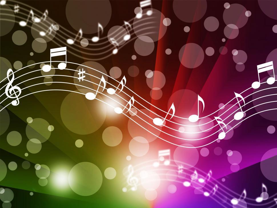 Free Image of Music Background Meaning Singing Instruments And Notes  