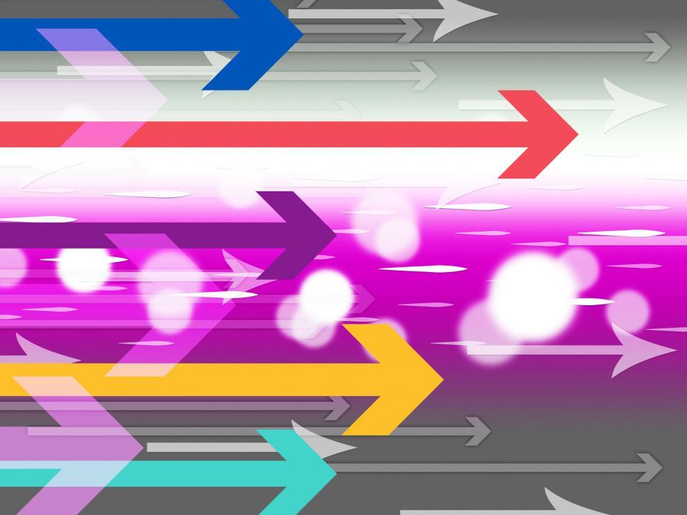 Free Image of Colorful Arrows Background Means Computer Data And Connections  