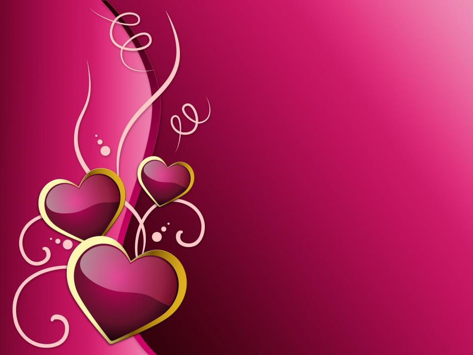Free Image of Hearts Background Shows Romantic And Passionate Love  