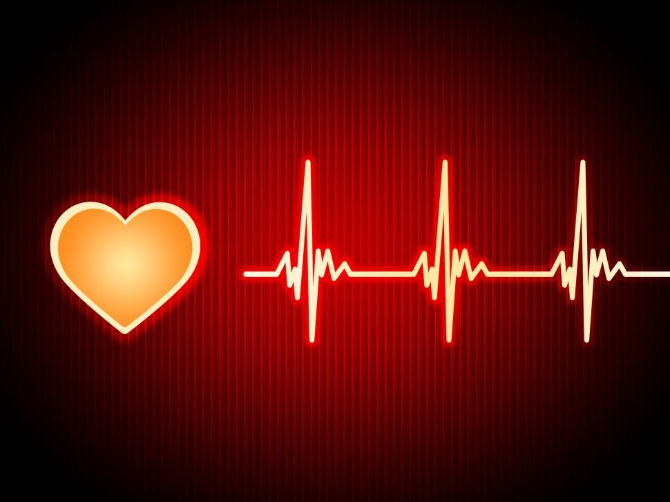 Free Image of Red Heart Background Shows Pumping Blood And Alive  