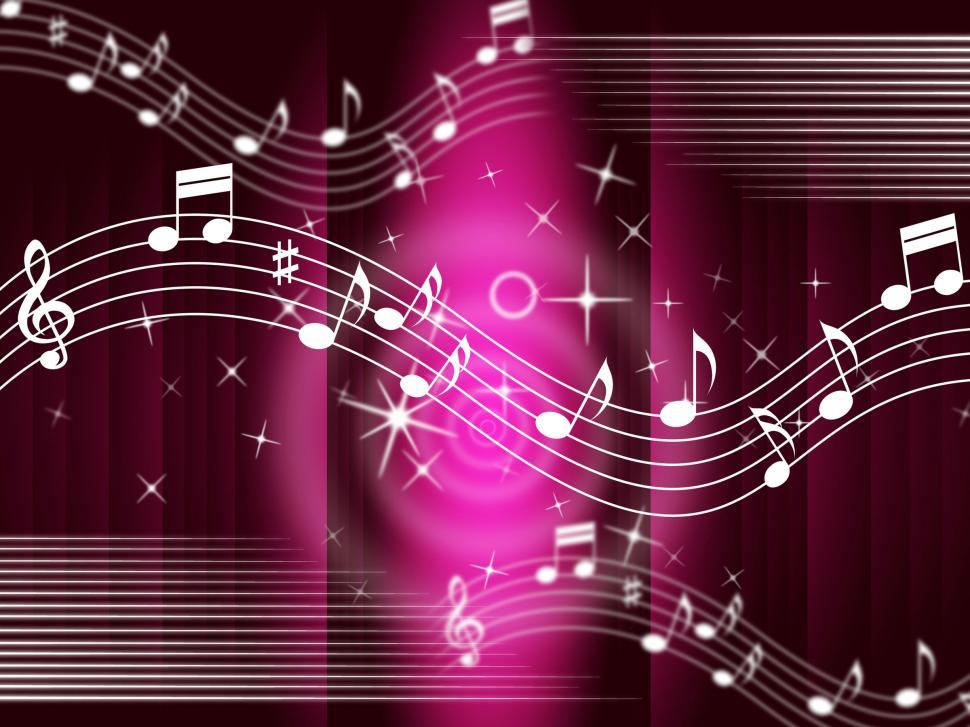 Free Image of Purple Music Background Means Melody And Tune  