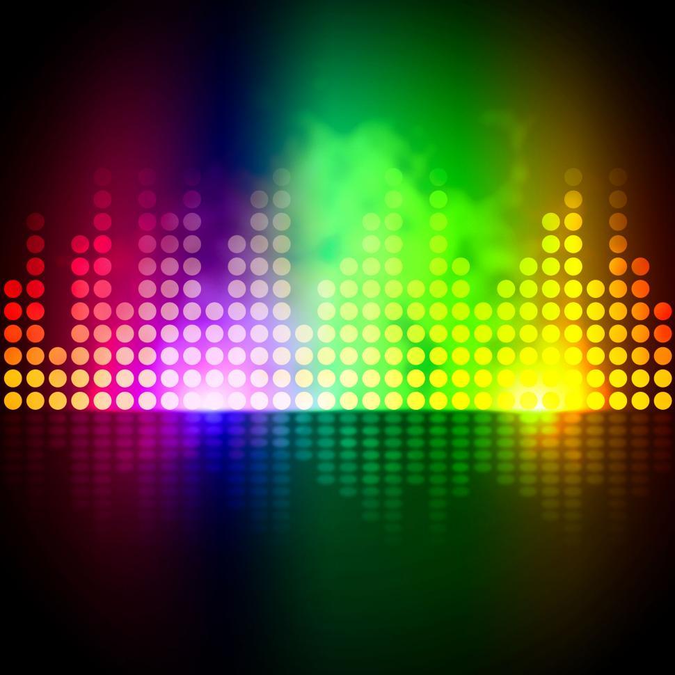 Free Image of Music Equalizer Background Means Volume Beats Display  