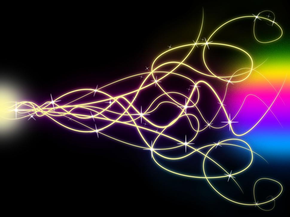 Free Image of Squiggles Background Means Twisted Lined Pattern In Dark  