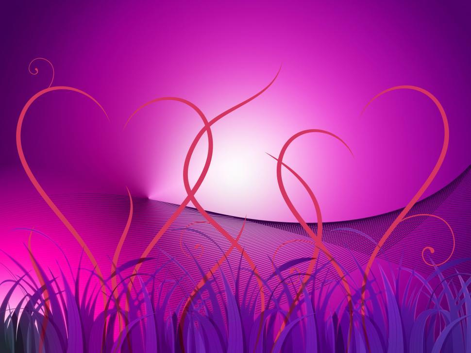 Free Image of Grass Heart Background Shows Romantic Landscape Or Wallpaper  