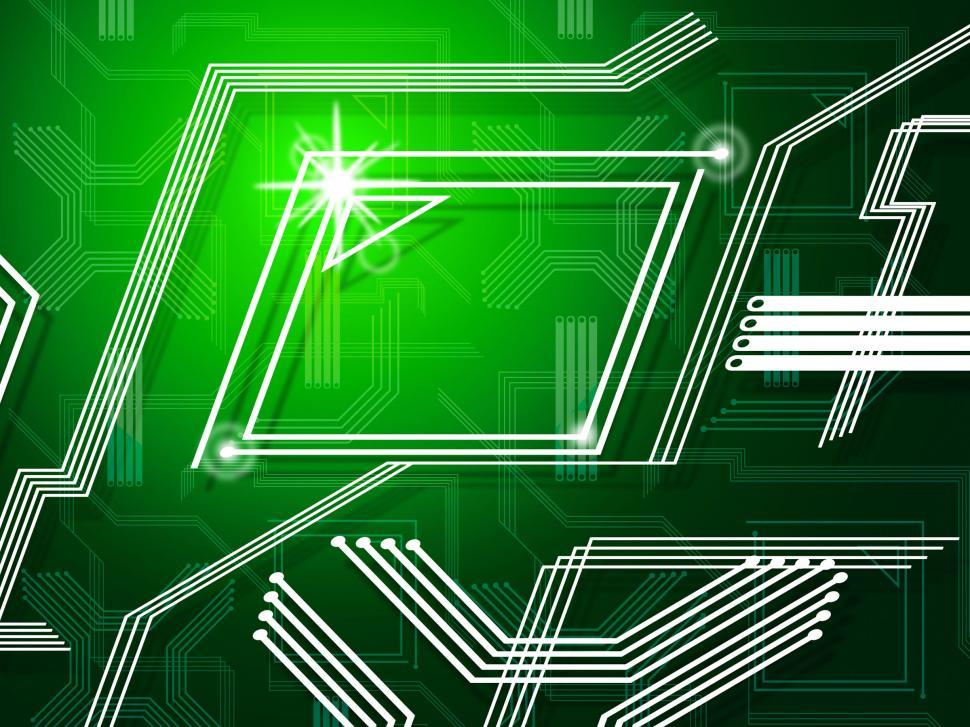 Free Image of Green Lines Background Shows Telecommunications And Data Pathway 