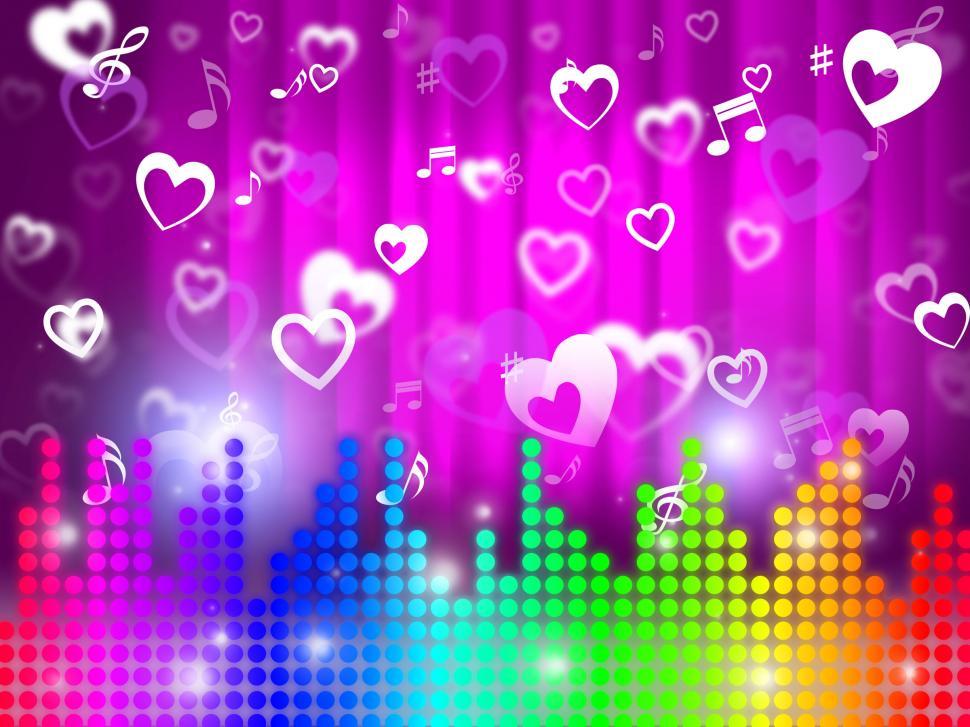 Free Image of Soundwaves Background Means Rock Pop Or RandB  