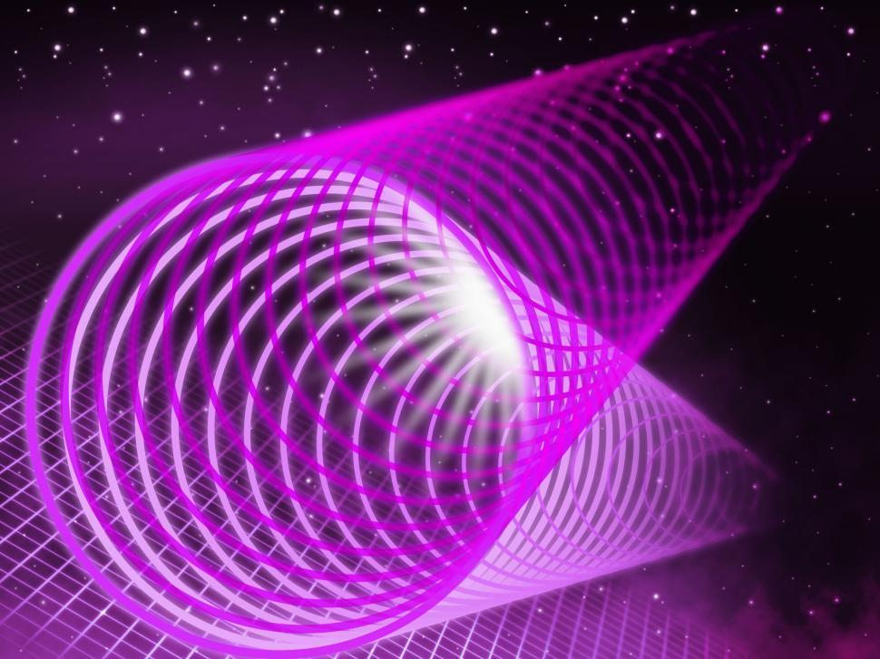 Free Image of Purple Coil Background Shows Pipe Light And Night Sky  