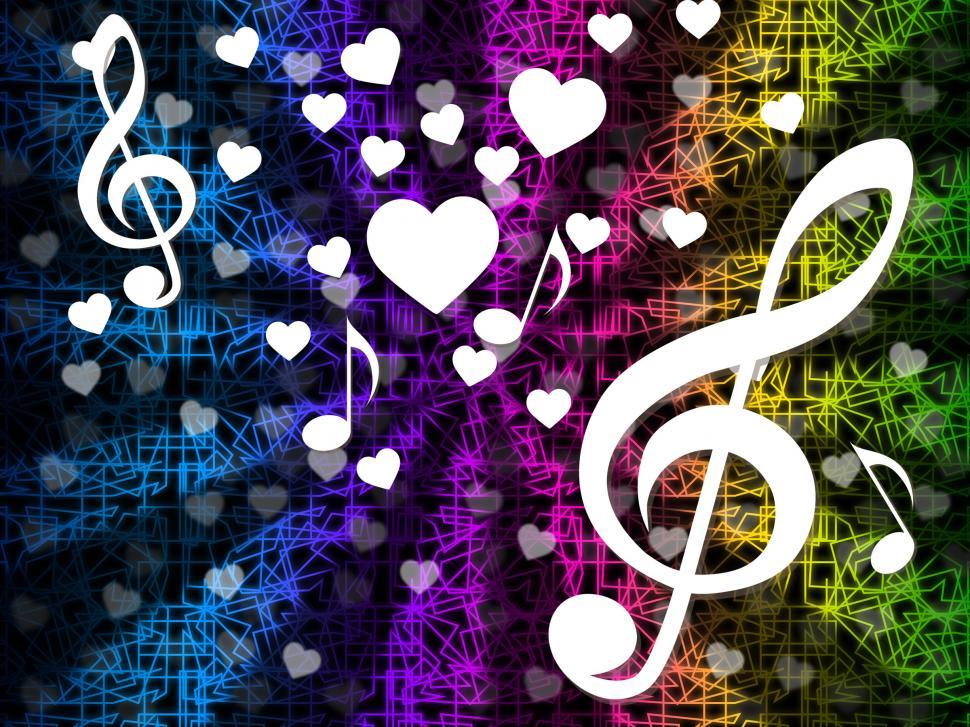 Free Image of Music Background Means Tune Melody And Harmony  