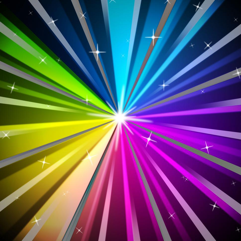 Free Image of Colorful Rays Background Means Shining Colors And Sparkles  
