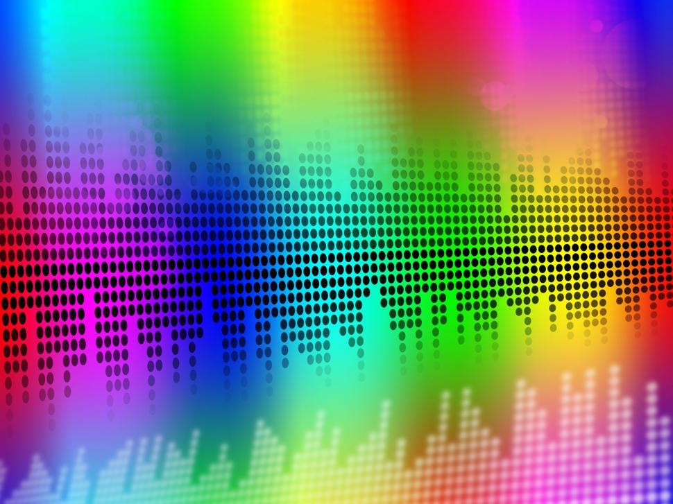 Free Image of Sound Equalizer Background Means Music Vibrations Or Audio Meter 