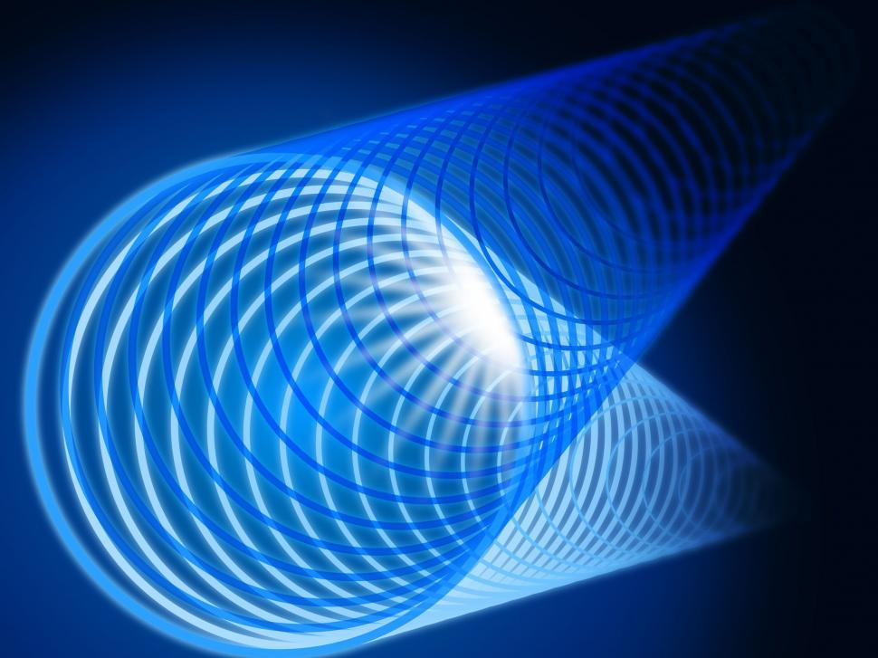 Free Image of Blue Coil Background Shows Brightness And Tunnel  