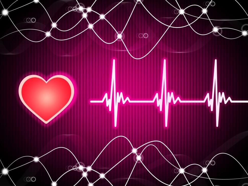 Free Image of Purple Heart Background Means Heart Rate Fitness And Double Heli 