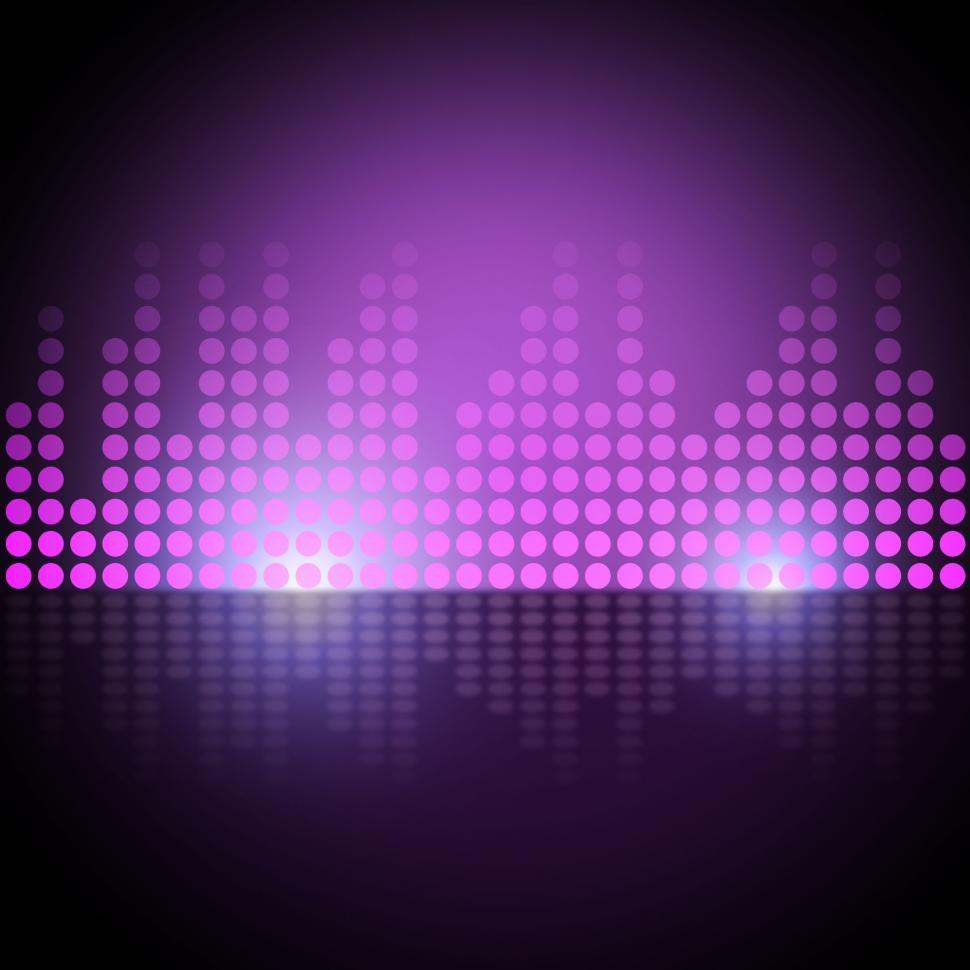 Free Image of Music Equalizer Background Means Electronic Beats Display  