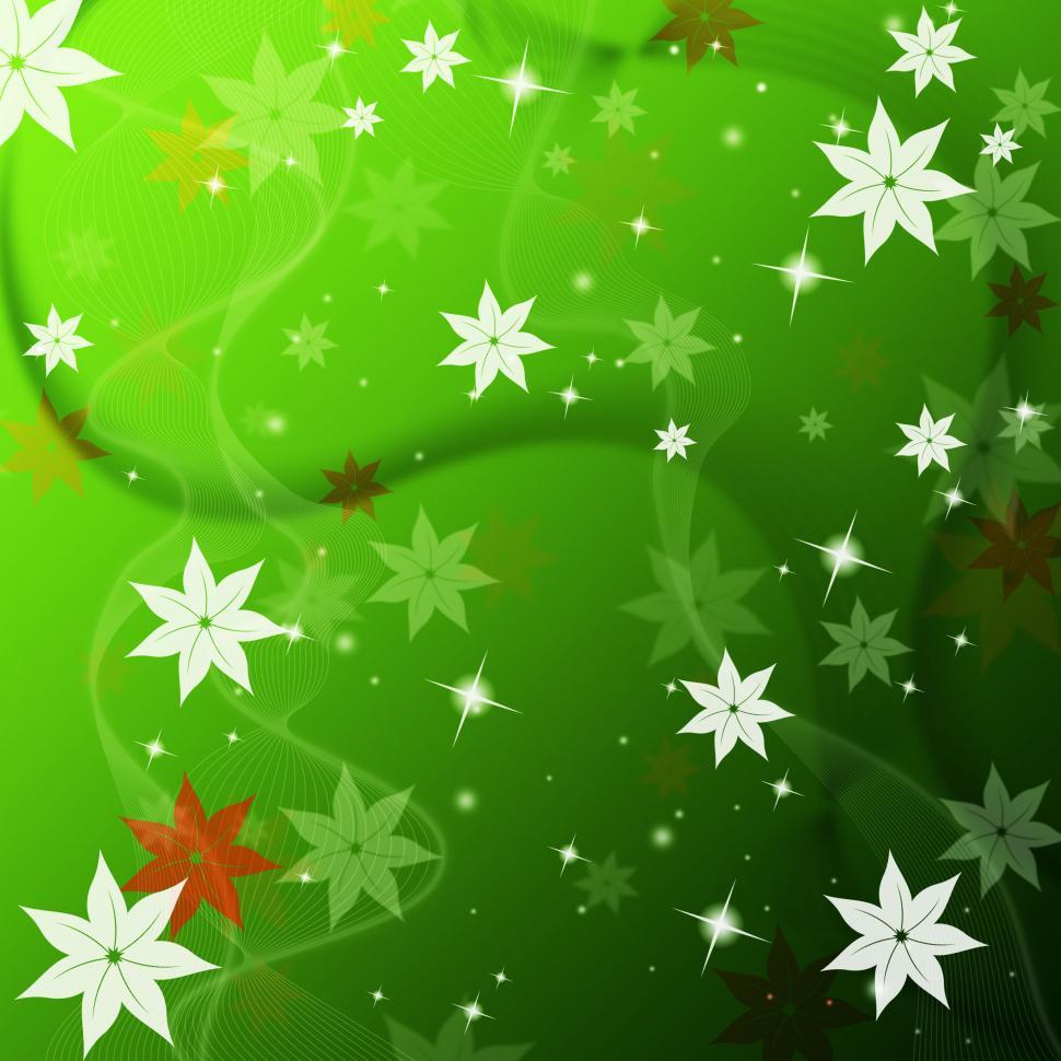 Free Image of Green Flowers Background Shows Spring Growth And Buds  