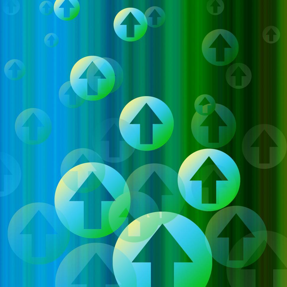 Free Image of Arrows Background Means Stream Of Bubbles Upwards  