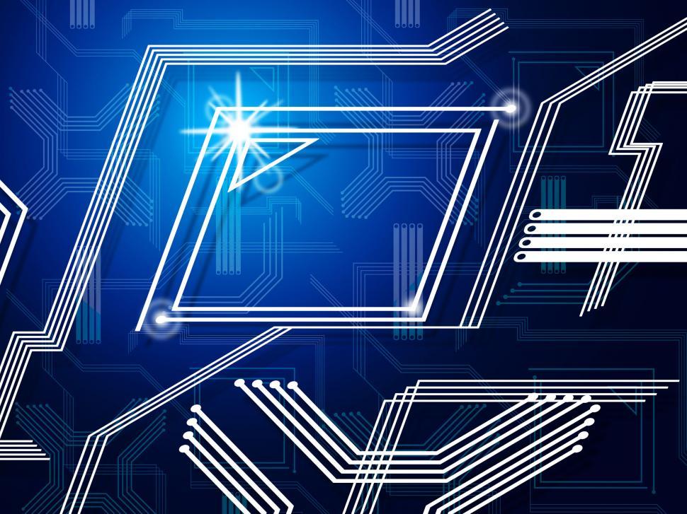Free Image of Blue Lines Background Shows Information Pathways And Web  