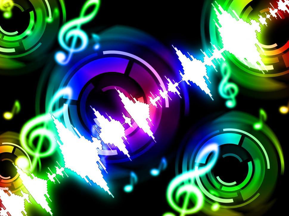 Free Image of Sound Wave Background Shows Musicalization Or Audio Equalizer  