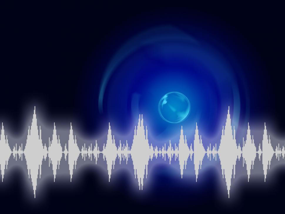 Free Image of Sound Wave Background Shows Sound Equalizer Or Frequency  