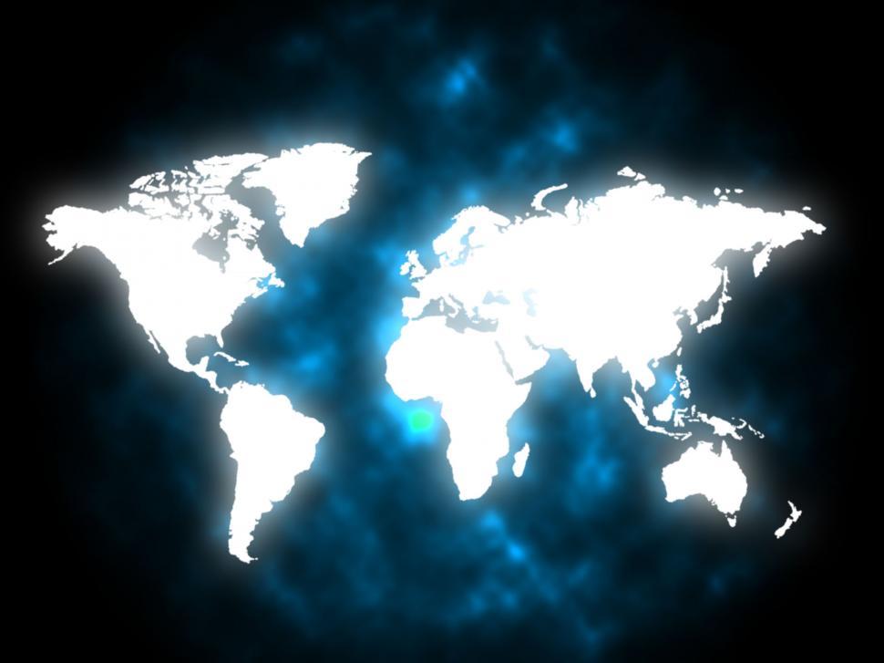 Free Image of Map Background Means Earth Geography And Continents  