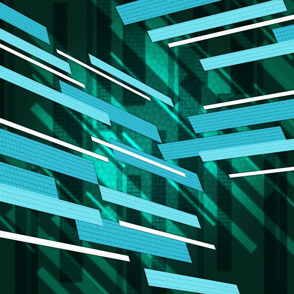 Free Image of Green Rectangles Background Means Floating Shapes Pattern  