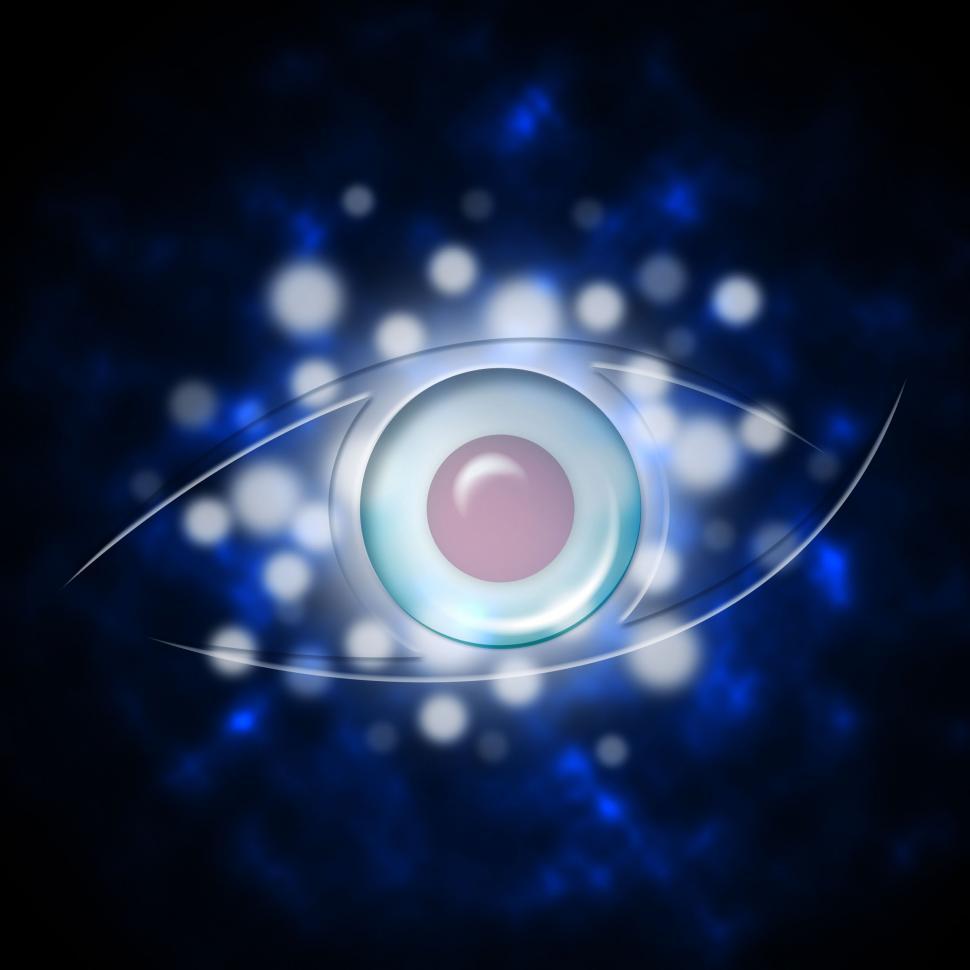 Free Image of Eye Background Shows Detect View And See  