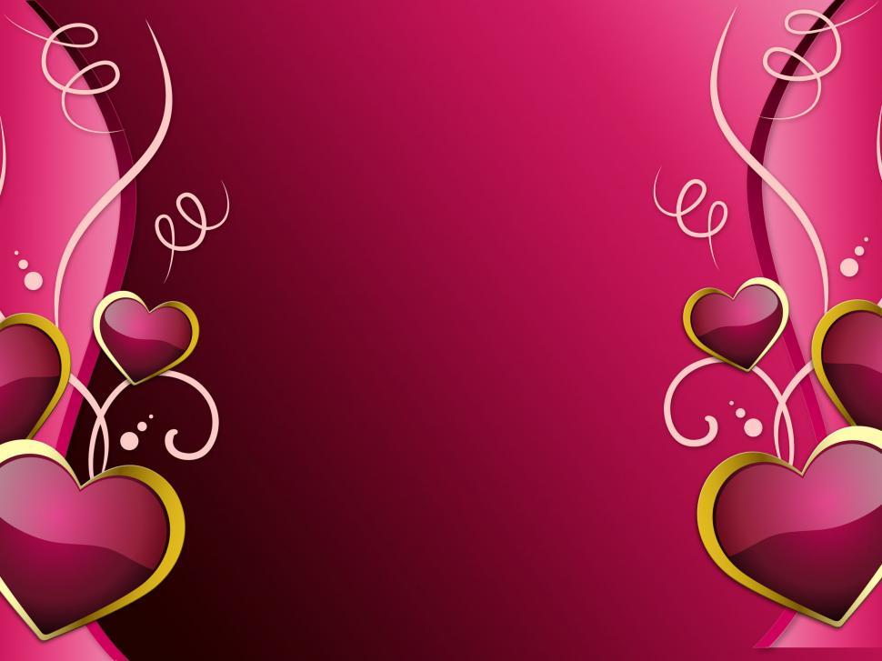 Free Image of Hearts Background Shows Romantic Wallpaper Or Passionate Love  