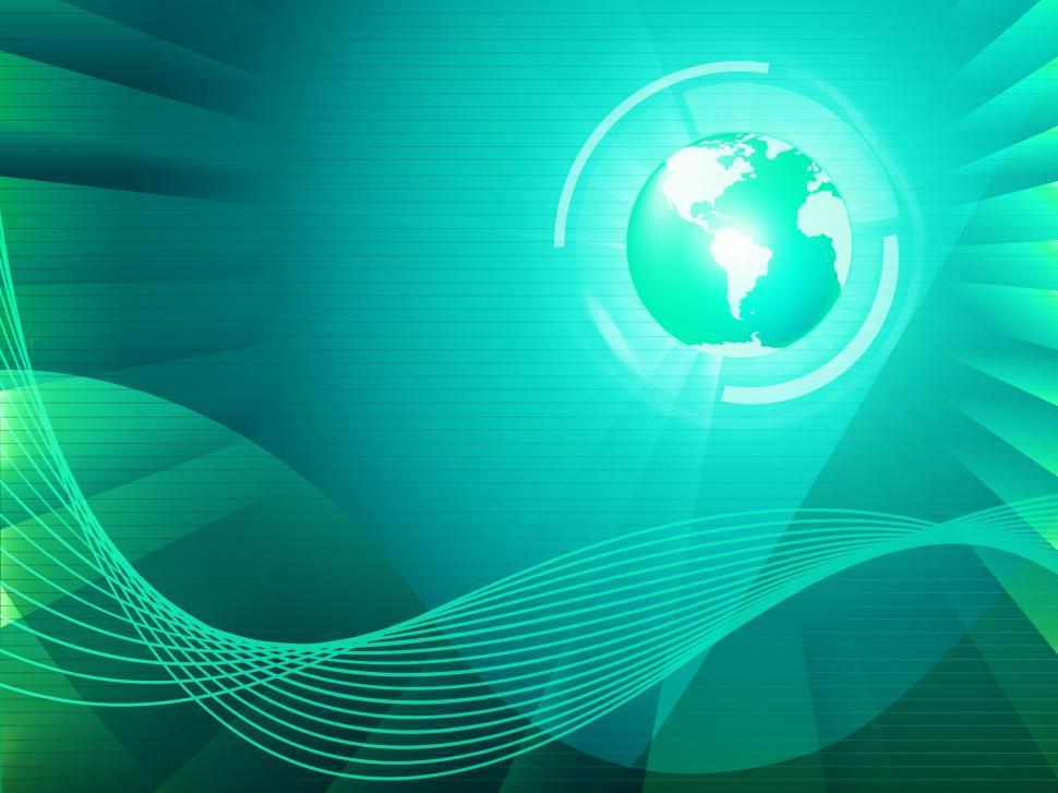 Free Image of Earth Background Shows Global Transfer And Communication  