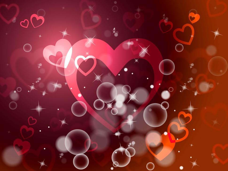 Free Image of Hearts Background Means Romantic Wallpaper Or Background  