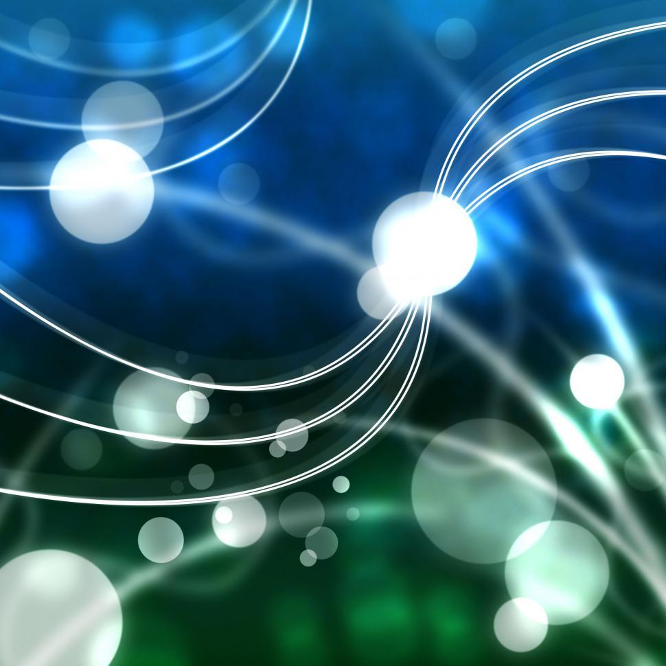 Free Image of Sea And Dots Background Means Glowing Bubbles  