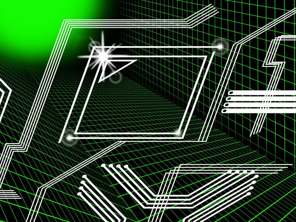 Free Image of Green Lines Background Means Tech And Data Routes  