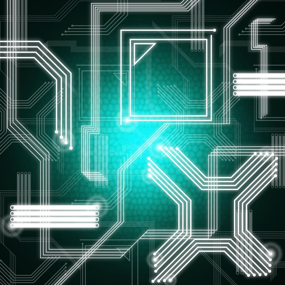 Free Image of Blue Lines Background Means Computer Information And Net  