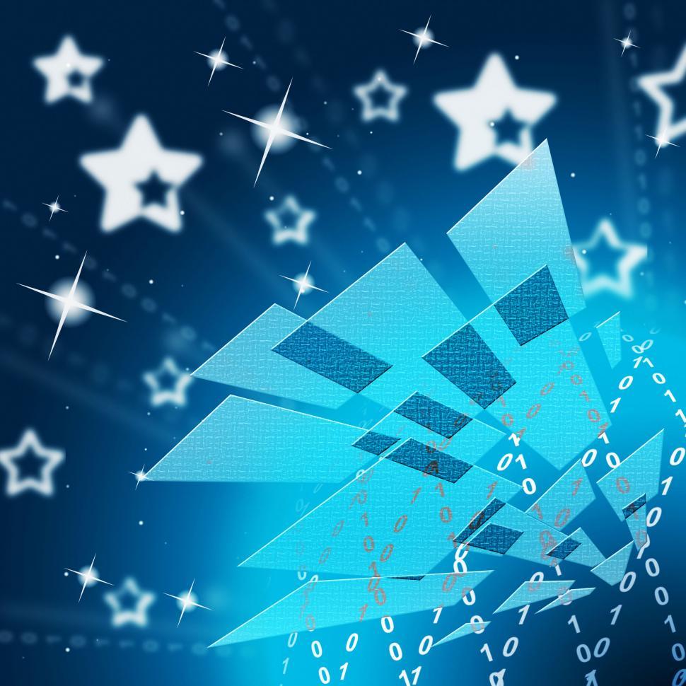 Free Image of Zero One Background Shows Internet Net And Matrix  