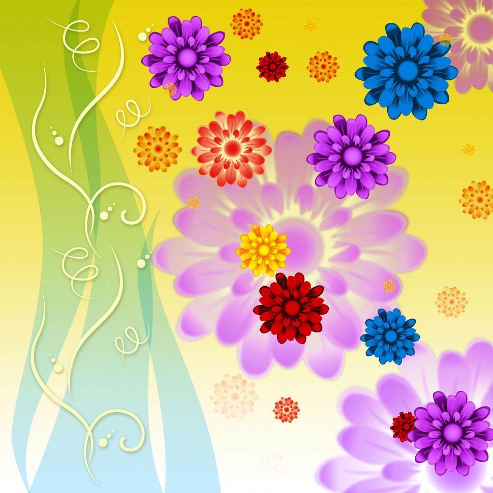 Free Image of Colorful Flowers Background Means Petals Buds Ad Yellow  