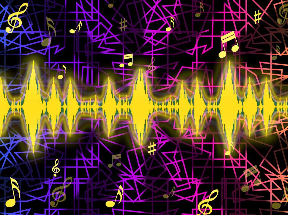 Free Image of Soundwaves Background Means Djing Or Mixing Music  