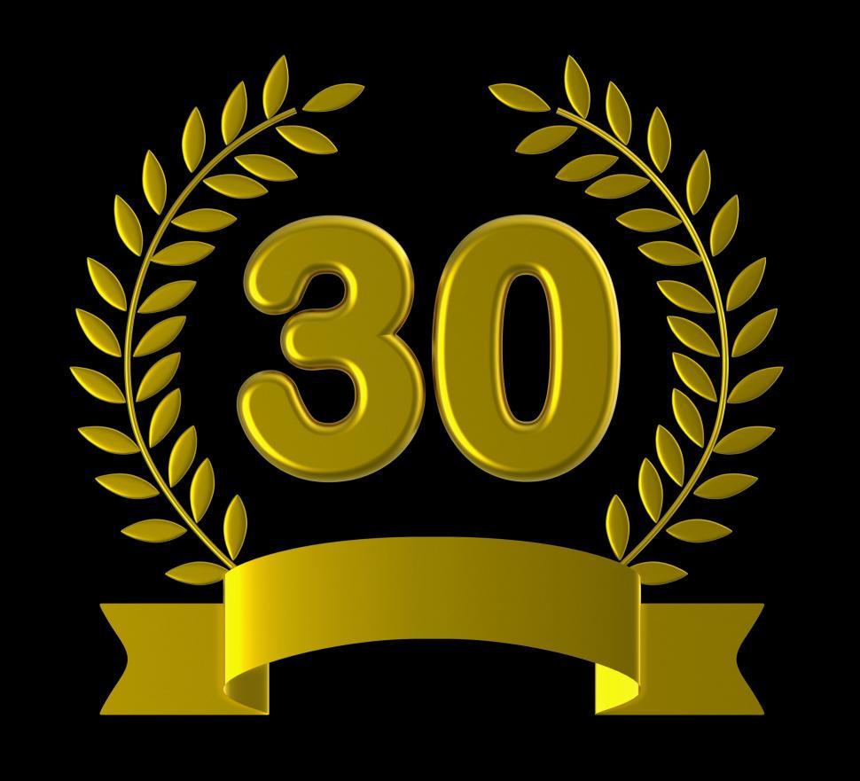 Free Image of Thirtieth Birthday Indicates Happy Anniversary And 30Th 