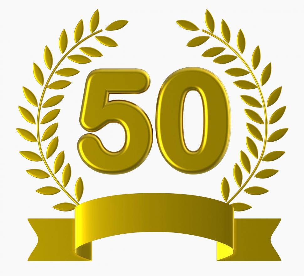 Free Image of Fiftieth Birthday Shows Salutation Romance And Romantic 