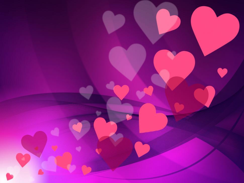 Free Image of Hearts Background Means Valentine Day And Affection 