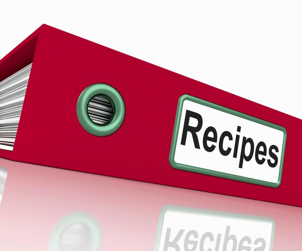 Free Image of File Recipes Indicates Prepare Food And Book 