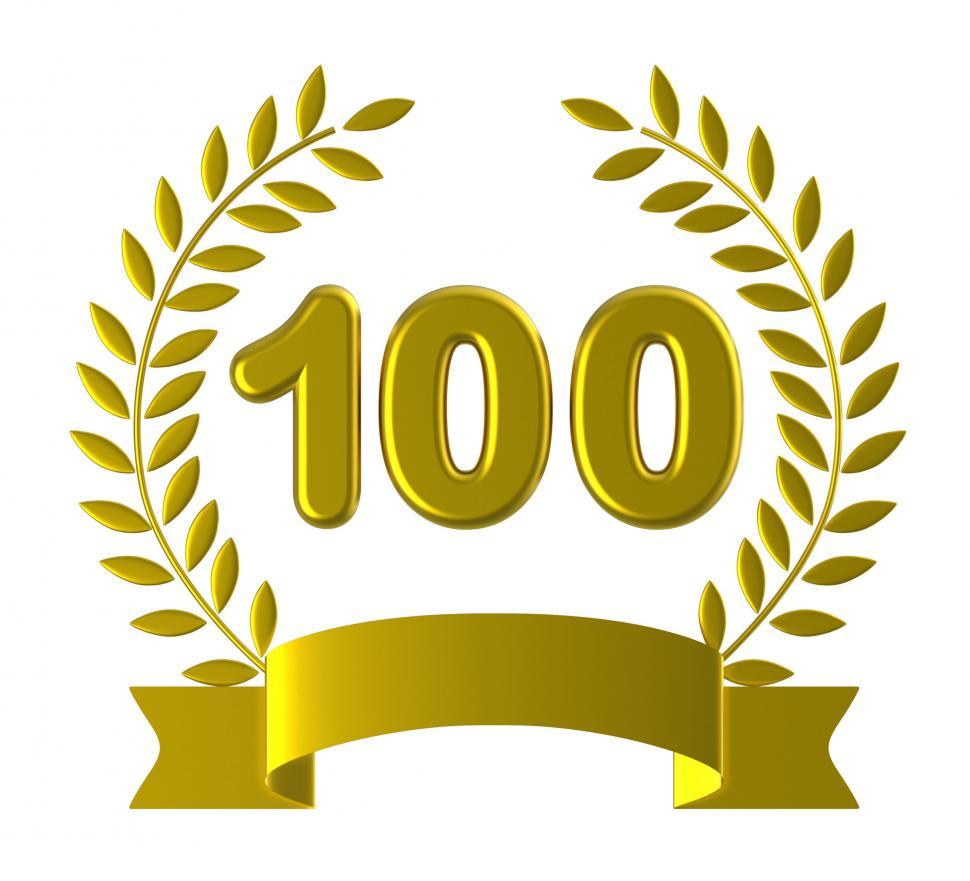 Free Image of One Hundred Represents Happy Anniversary And Anniversaries 