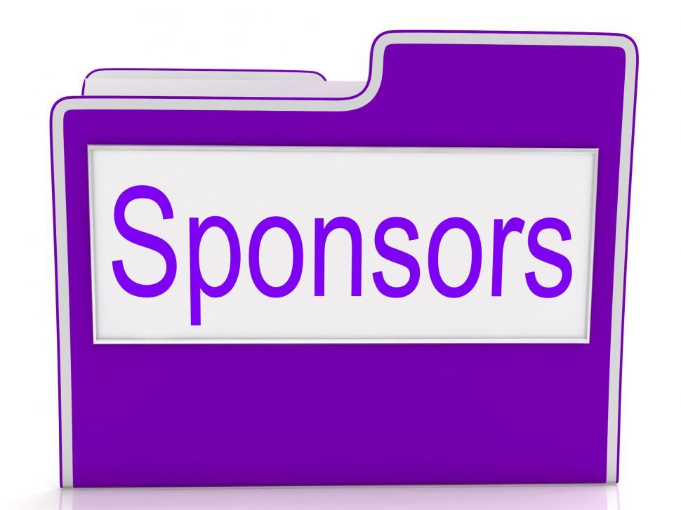 Free Image of File Sponsors Represents Paperwork Promoter And Patrons 
