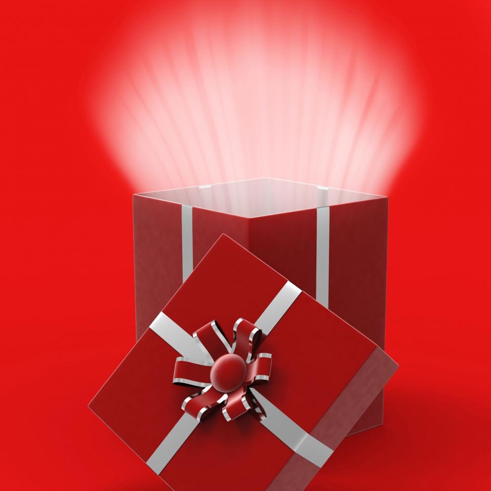 Free Image of Celebrate Surprised Indicates Gift Box And Parties 