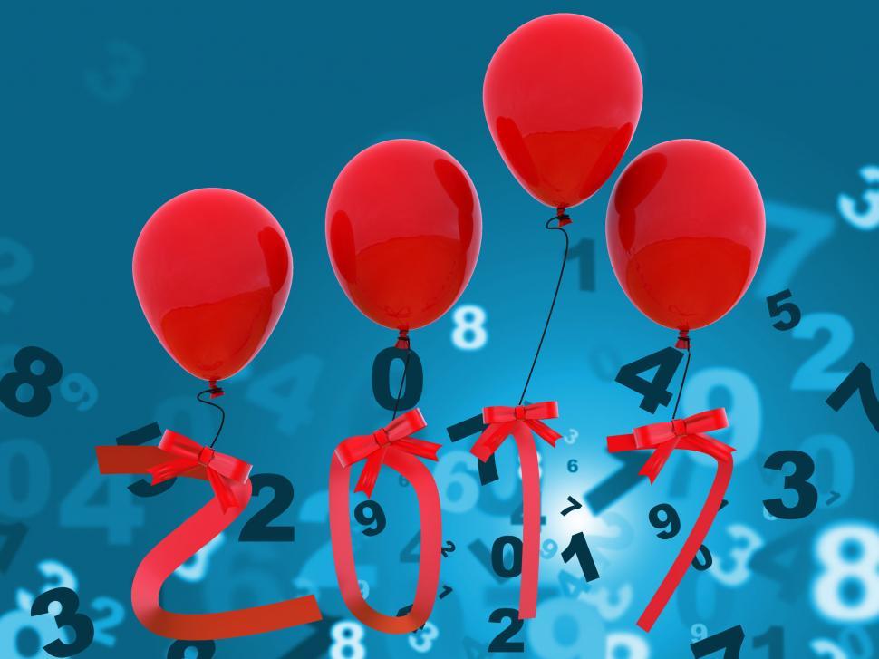 Free Image of New Year Indicates Twenty Seventeen And Celebration 