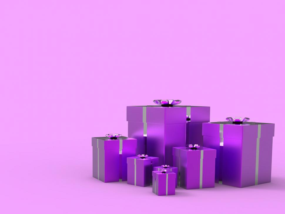 Free Image of Copyspace Birthday Indicates Gift Box And Blank 